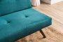 Atelier Del Sofa Zola - Sofá-Cama de 3 Plazas Verde Petróleo